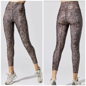 Carbon38 Printed High Rise 7/8 Legging True Snake Print SZ XS